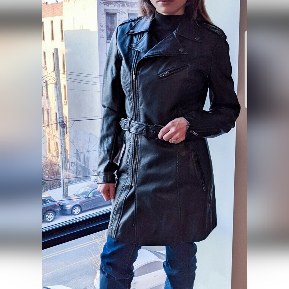 Tripp NYC Faux Leather Moto Jacket